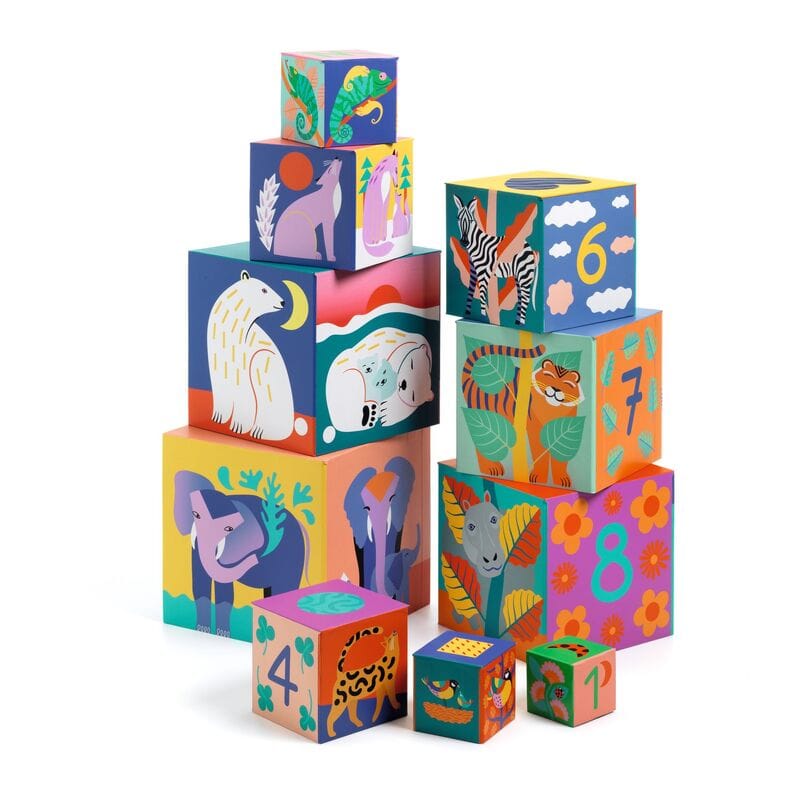 Djeco DJECO Wild Animal Blocks