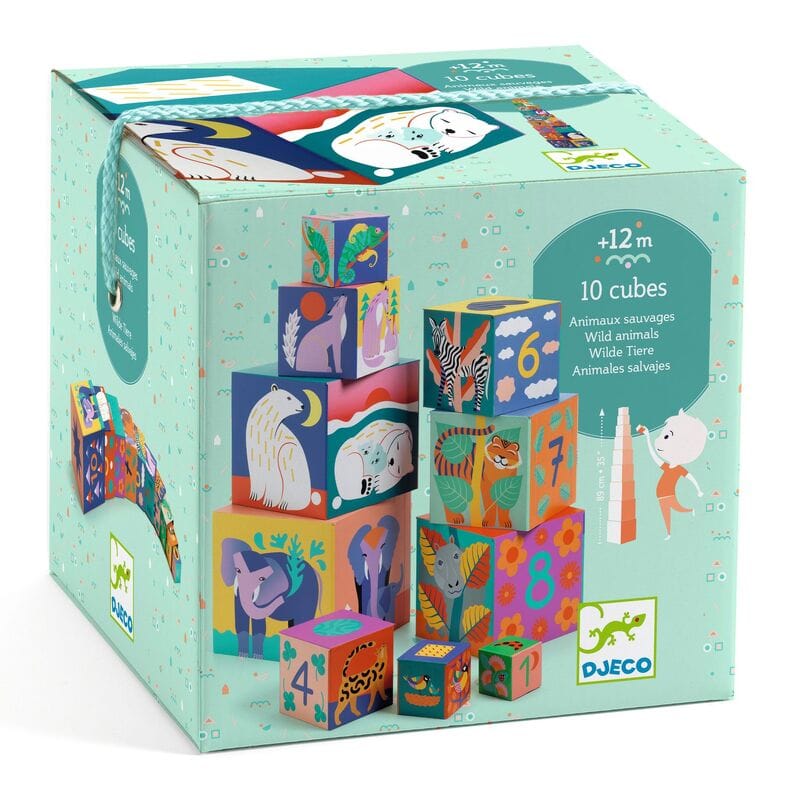 Djeco DJECO Wild Animal Blocks