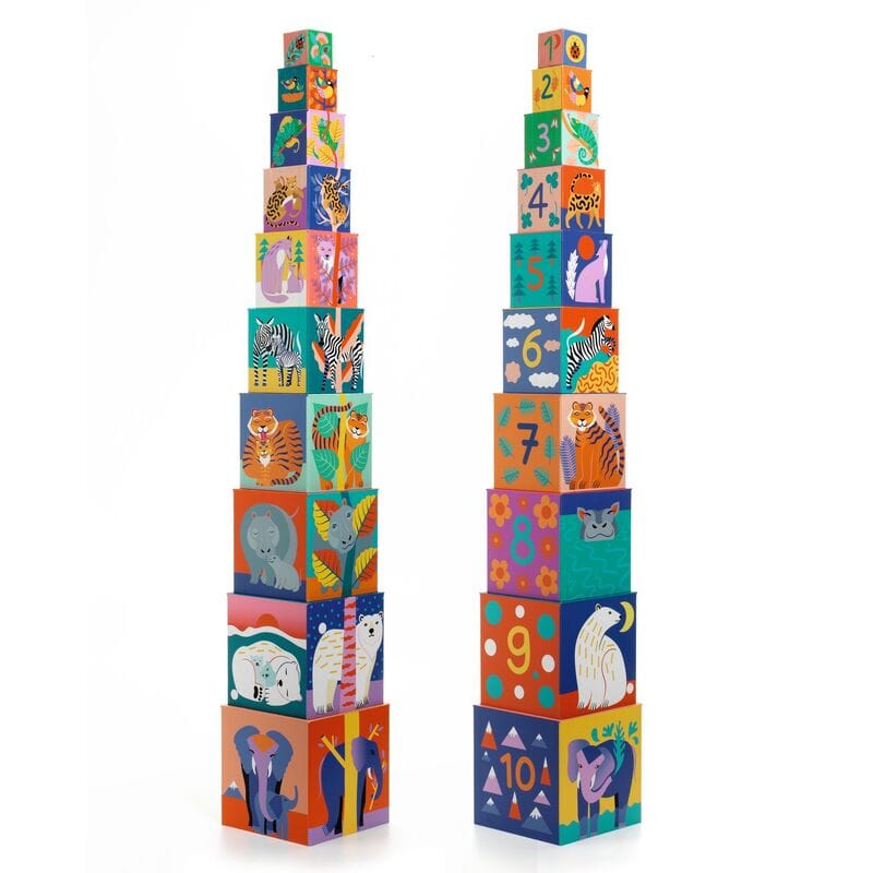 Djeco DJECO Wild Animal Blocks