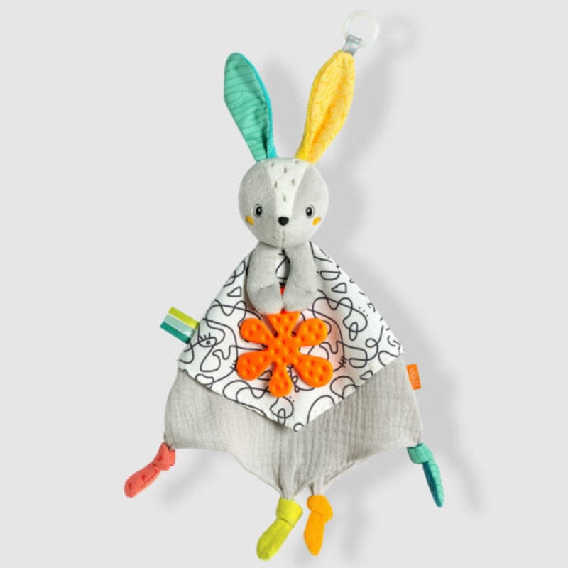 Fehn Stuffed Animals Fehn Baby Comforter Hare - Multi-Sensory Plush Toy & Sleep Soother - NEW