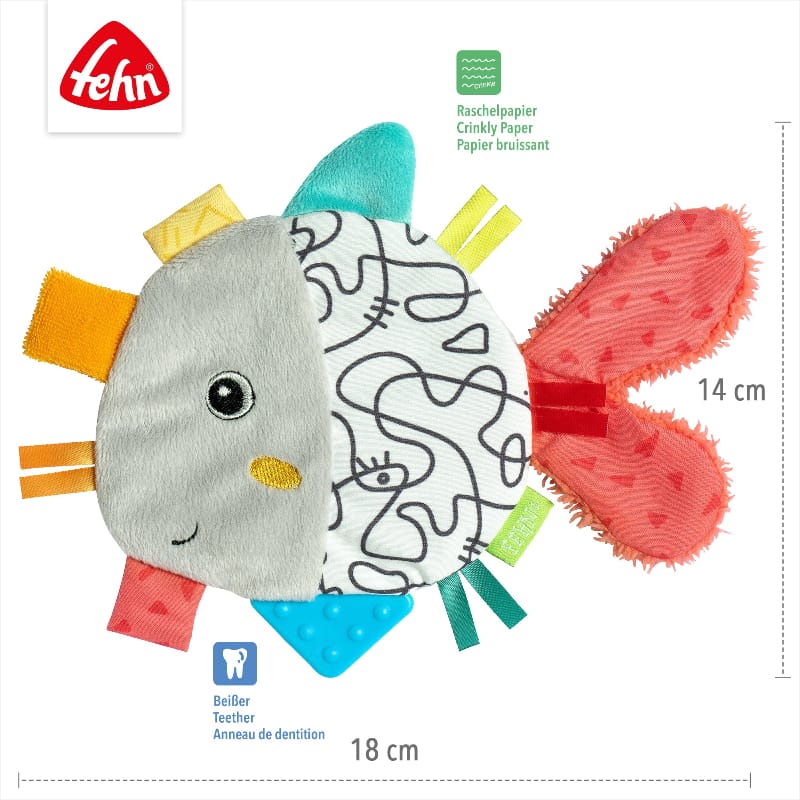 Fehn Stuffed Animals Fehn DoBabyDoo Crinkle Fish