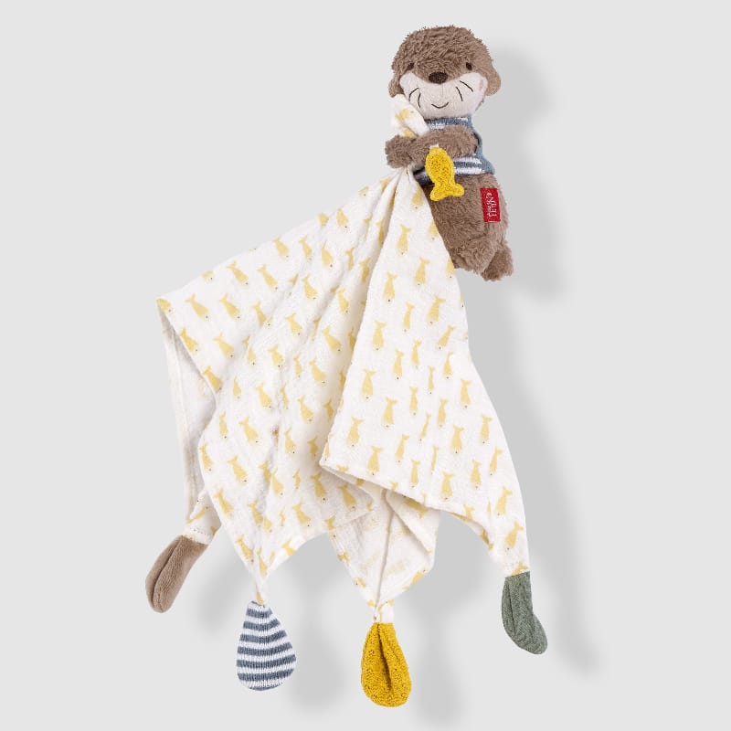 Fehn Stuffed Animals Fehn Muslin Comforter Otter