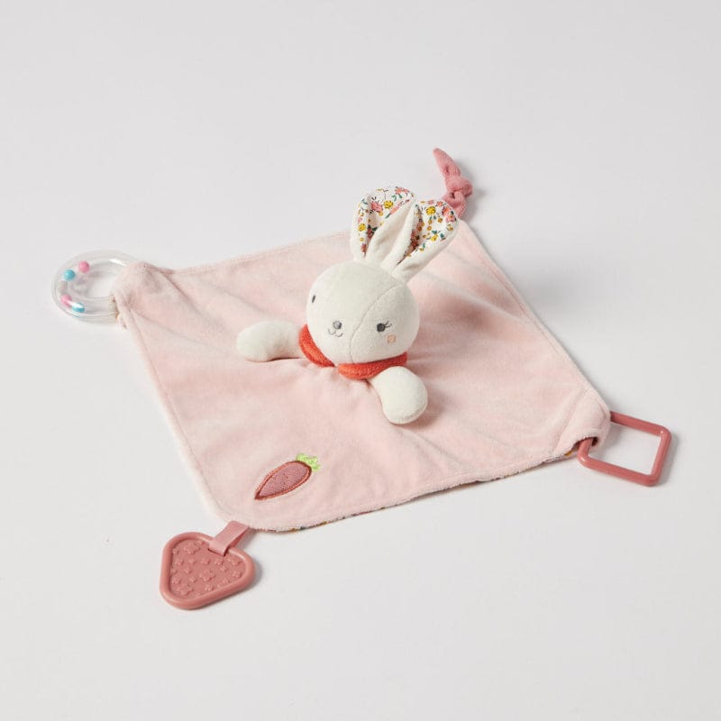 Jiggle & Giggle Baby Soothers Jiggle & Giggle Hugglies Bunny Rattle Comforter - New