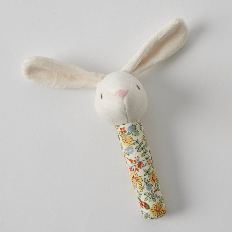 Jiggle & Giggle Stuffed Animals Jiggle & Giggle Floral Bunny Rattle - NEW