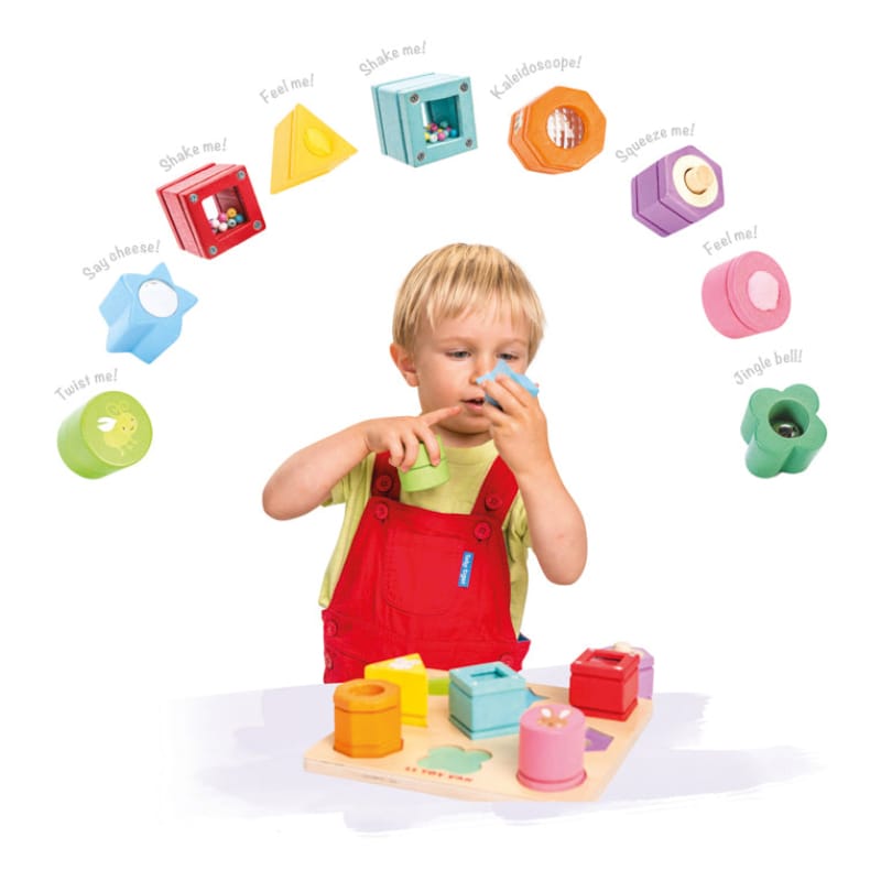 Le Toy Van Baby Activity Toys Le Toy Van Rainbow Sensory Shape Sorter - 10 pieces NEW