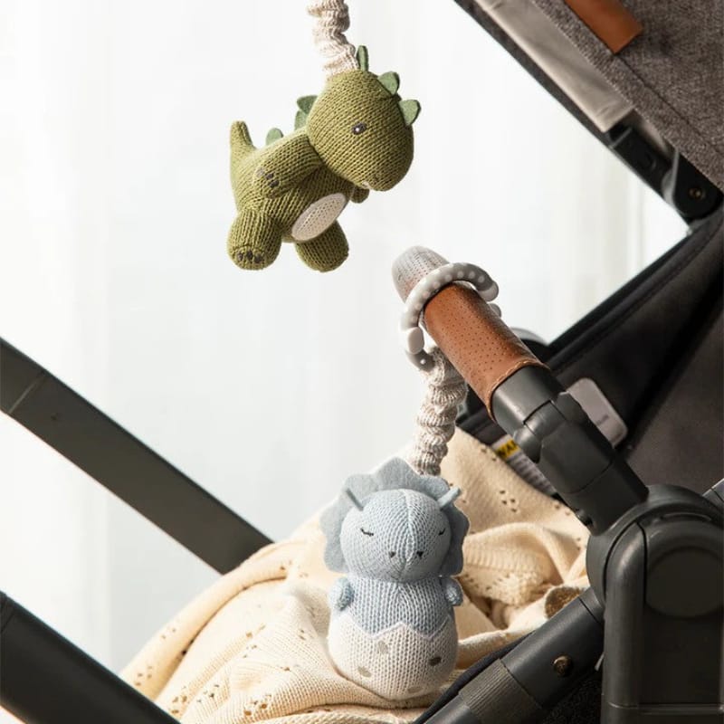 Living Textiles Baby Living Textiles 2 Pack Stroller Toys - Dinosaurs NEW