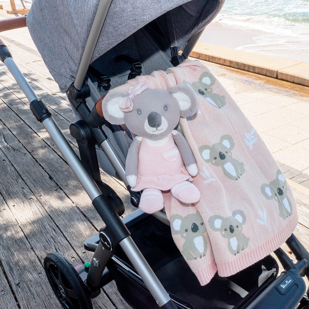 Living Textiles Baby Living Textiles Australiana Baby Blanket - Koala/Blush - NEW