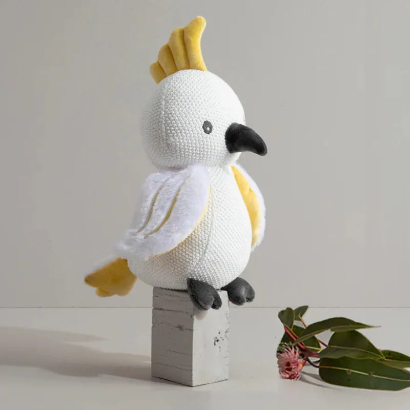 Living Textiles Baby Living Textiles Australiana Knitted Toy - Colin the Cockatoo - NEW