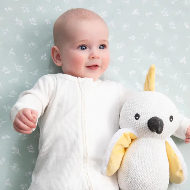Living Textiles Baby Living Textiles Australiana Knitted Toy - Colin the Cockatoo - NEW