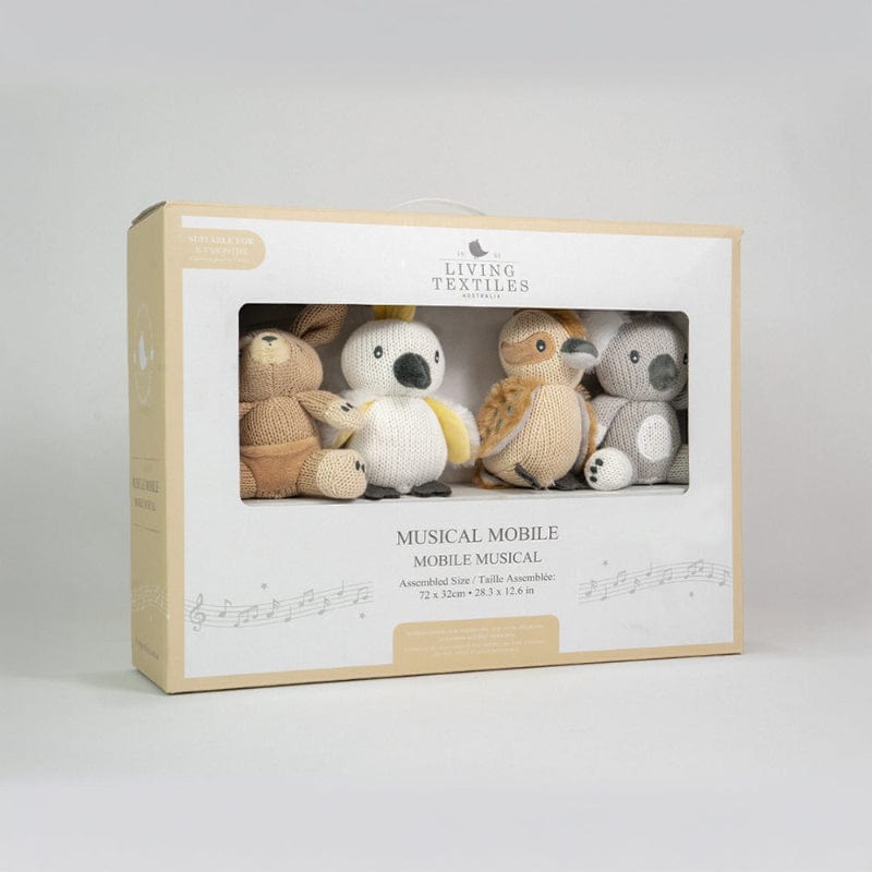 Living Textiles Baby Living Textiles Musical Mobile Set - Australiana - NEW