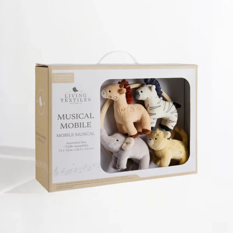 Living Textiles Baby Living Textiles Musical Mobile Set - Roam & Roar NEW