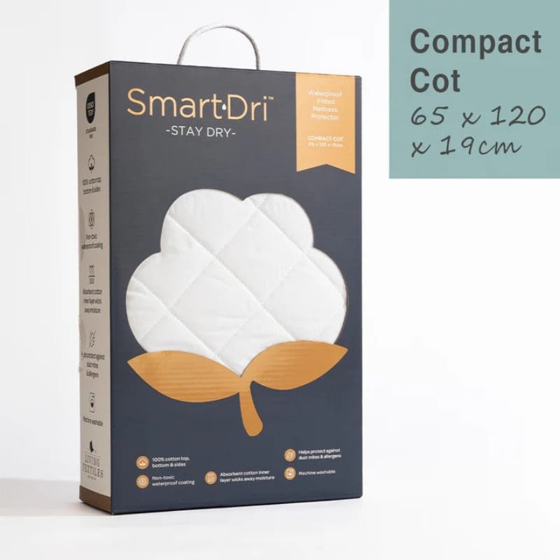 Living Textiles Baby Living Textiles Smart-Dri Mattress Protector - Compact Cot