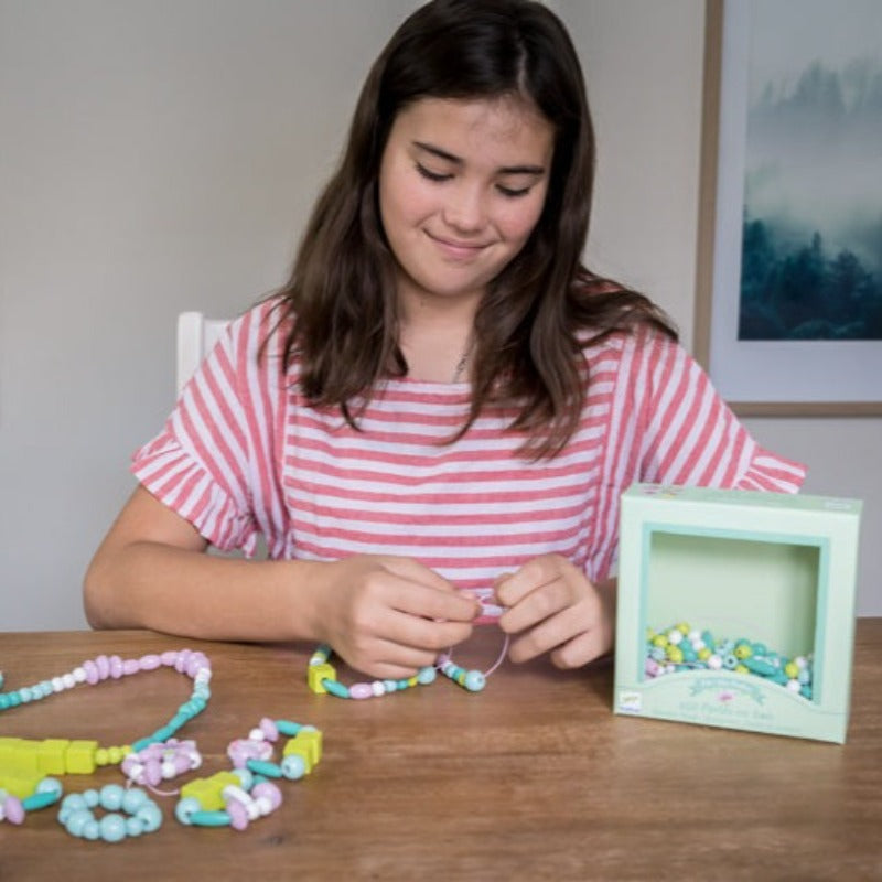 Neuroblastoma Australia DJECO Leaves and Flowers Wooden Beads (ages 4+) - NEW