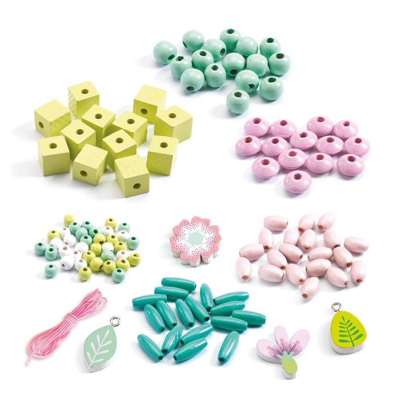 Neuroblastoma Australia DJECO Leaves and Flowers Wooden Beads (ages 4+) - NEW