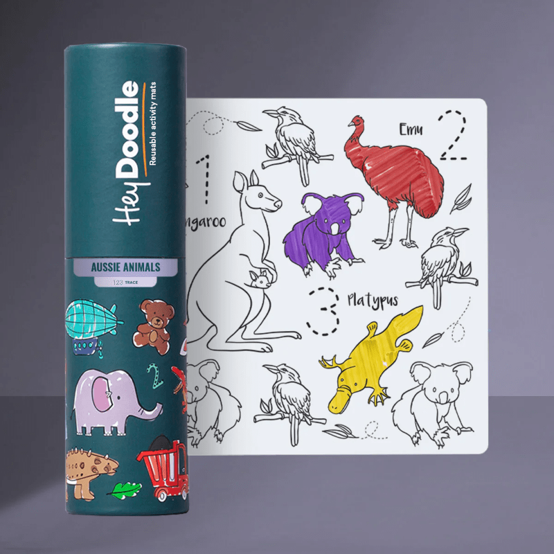 Neuroblastoma Australia HeyDoodle MiniMat - Aussie Animals (ages 3+) - NEW