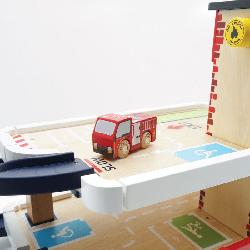 Neuroblastoma Australia Le Toy Van George's Fire & Rescue Garage (ages 3 years+) - NEW