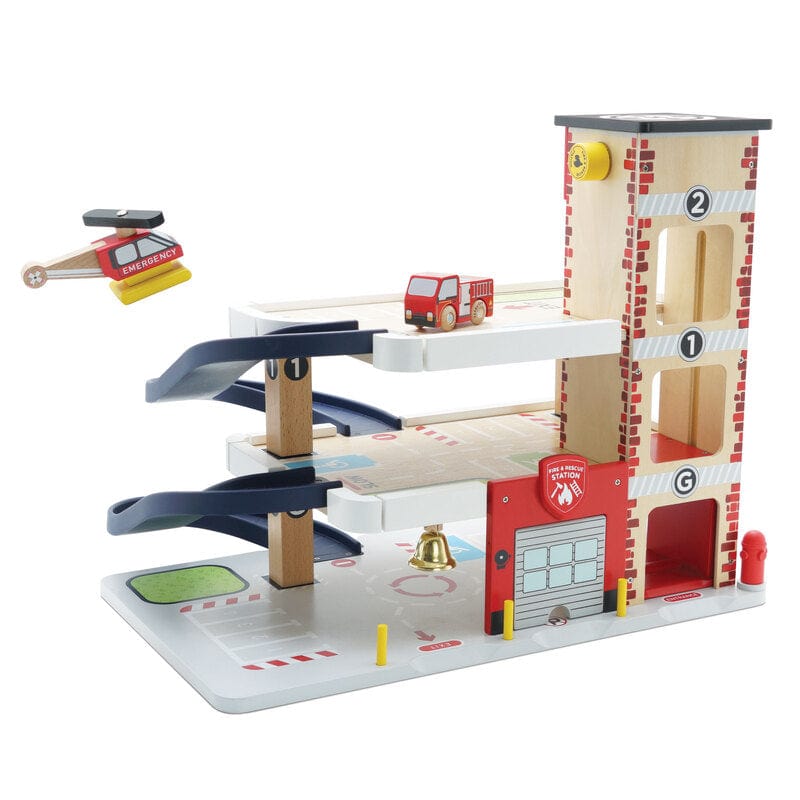 Neuroblastoma Australia Le Toy Van George's Fire & Rescue Garage (ages 3 years+) - NEW
