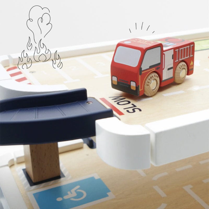 Neuroblastoma Australia Le Toy Van George's Fire & Rescue Garage (ages 3 years+) - NEW