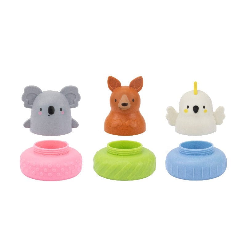 Neuroblastoma Australia Rattles Tiger Tribe Mix & Match Bath Mates - Aussie Animals (ages 3 months+) - NEW