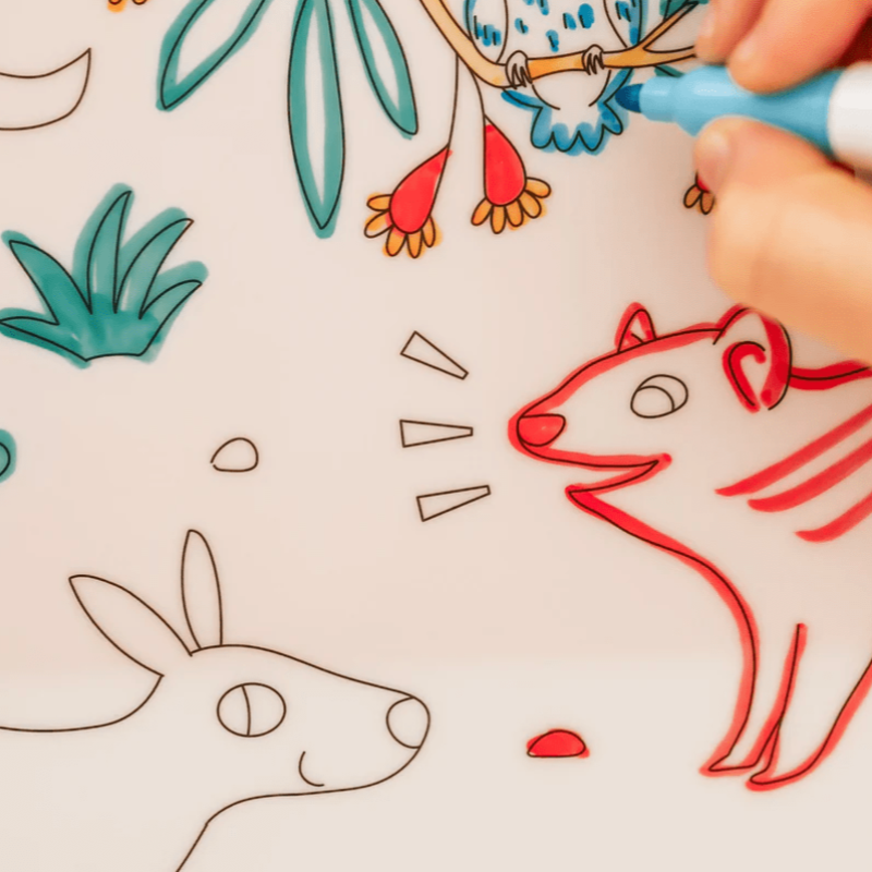 Neuroblastoma Australia Reusable Scribble Mat - Baby Australian Animals (ages 4+) - NEW