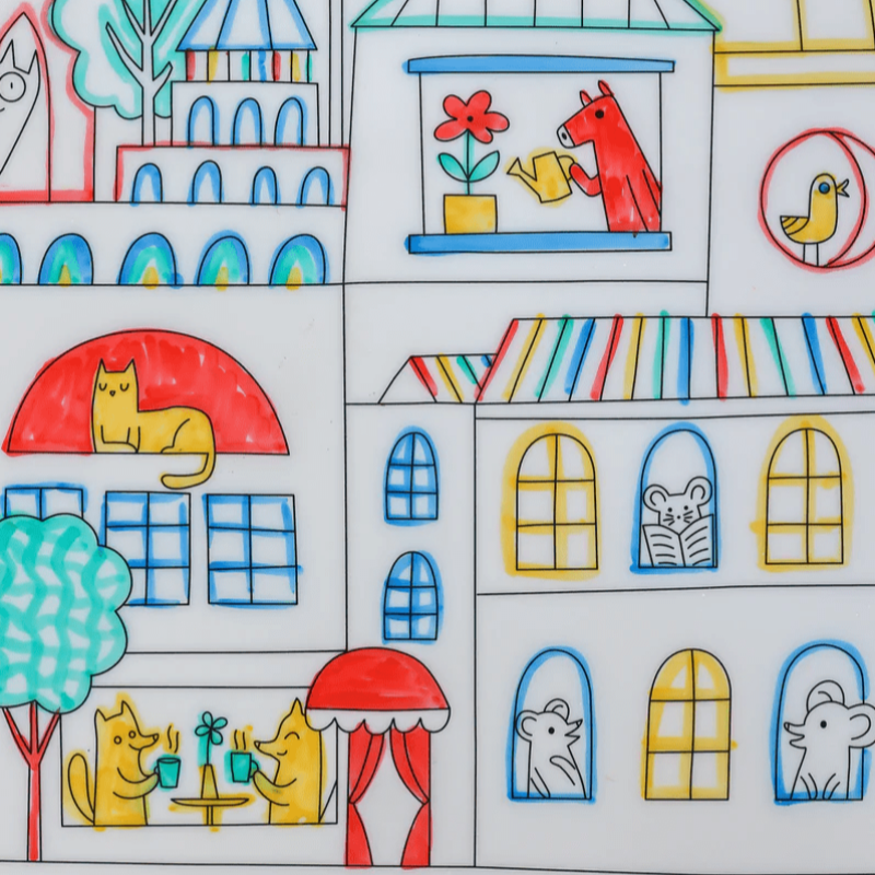 Neuroblastoma Australia Reusable Scribble Mat - Diversity (ages 3+)