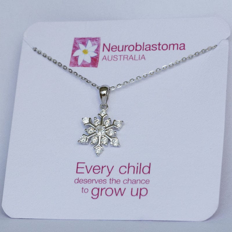 Neuroblastoma Australia Snowflake Necklace