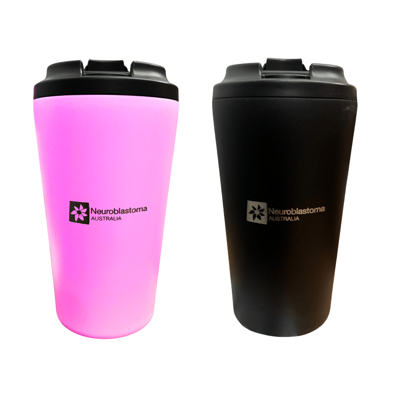 Neuroblastoma Neuroblastoma Australia Fressko Grande Reusable Coffee Cup - Coal or Bubblegum