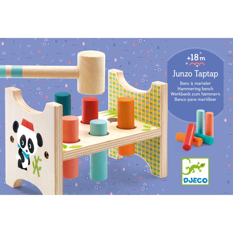 Djeco Junzo taptap 18month + little wood hammer to tap on wood sticks