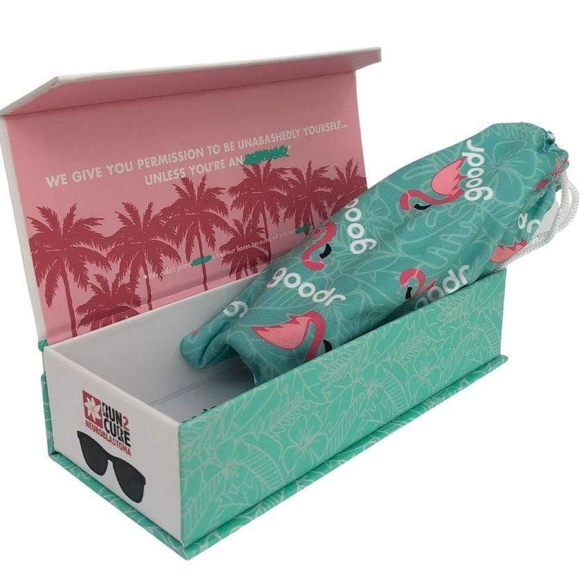 Run2Cure Black w/red Exclusive Run2Cure Goodr Sunglasses - NEW