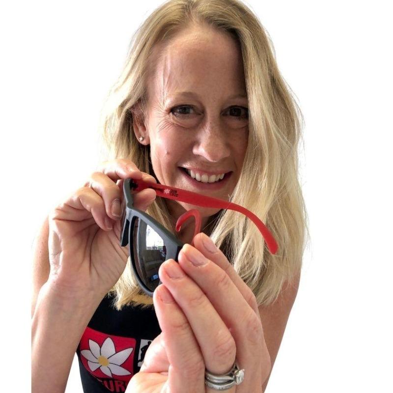 Run2Cure Black w/red Exclusive Run2Cure Goodr Sunglasses - NEW