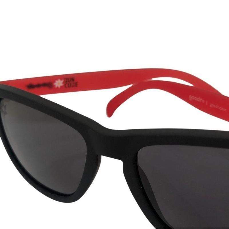 Run2Cure Black w/red Exclusive Run2Cure Goodr Sunglasses - NEW