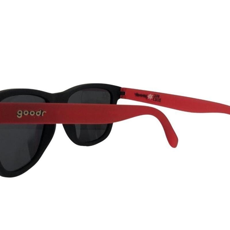 Run2Cure Black w/red Exclusive Run2Cure Goodr Sunglasses - NEW