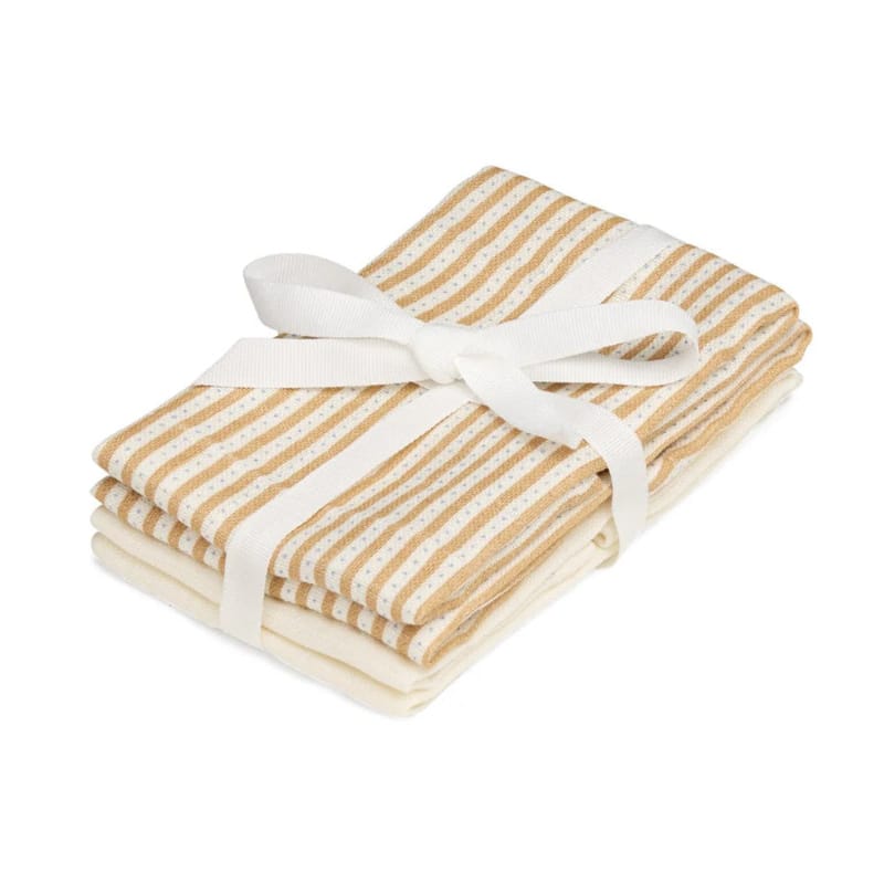 Cam Cam Copenhagen Baby Cam Cam Copenhagen 4 Pack Muslin Wash Cloth - Oatfield