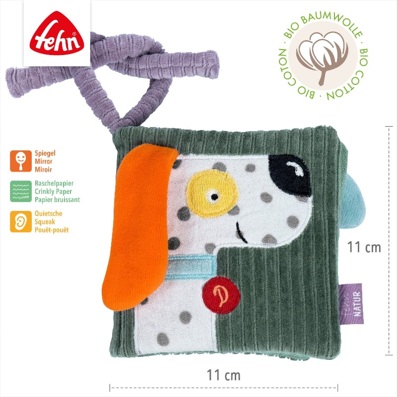 Fehn baby & toddler toys Fehn NATUR Soft Book Dog
