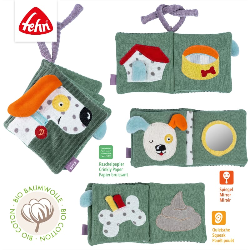 Fehn baby & toddler toys Fehn NATUR Soft Book Dog