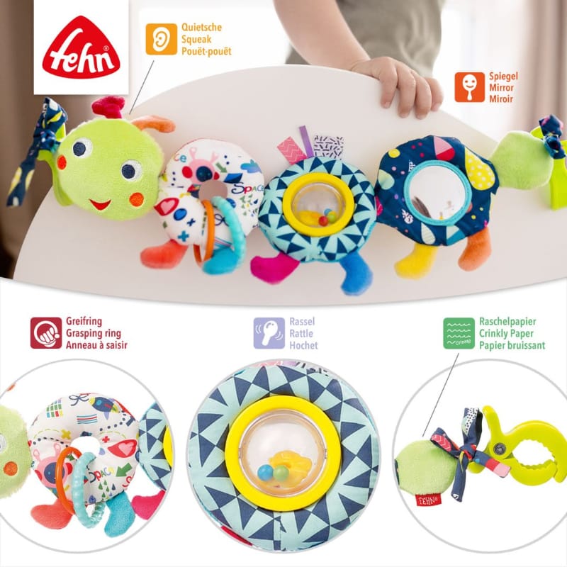Fehn baby & toddler toys Fehn Pram Chain Caterpillar