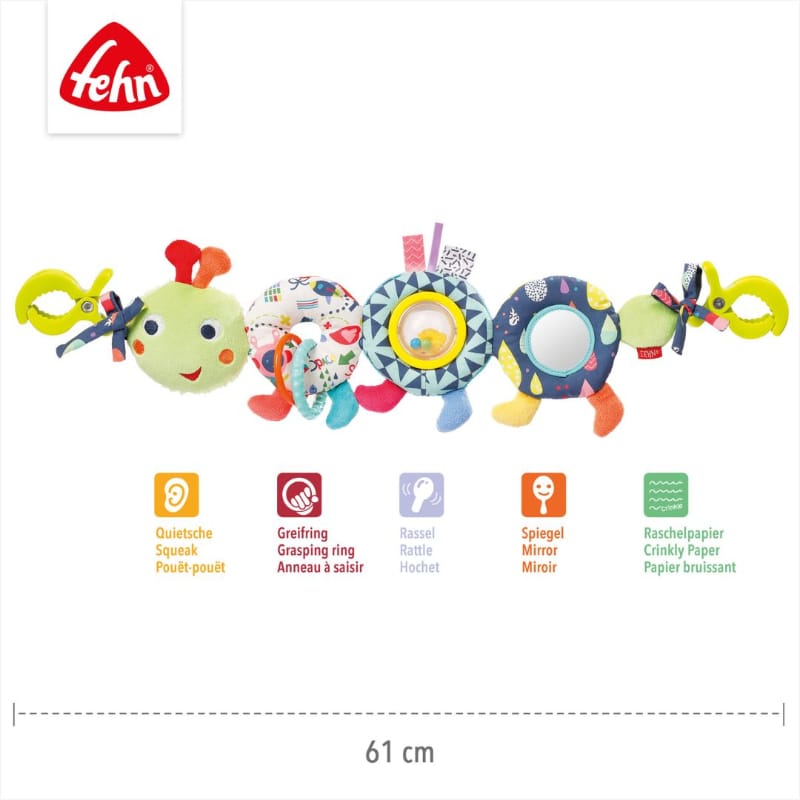 Fehn baby & toddler toys Fehn Pram Chain Caterpillar