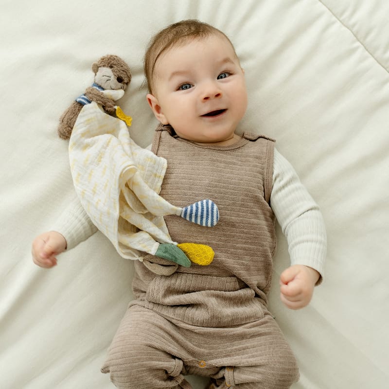 Fehn Stuffed Animals Fehn Muslin Comforter Otter