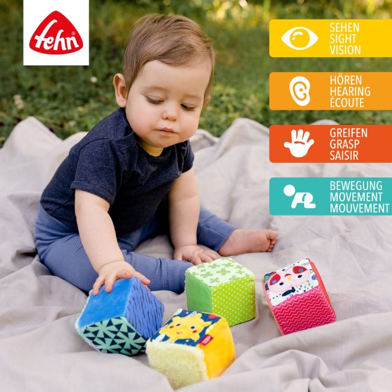 Fehn Stuffed Animals Fehn Set of 4 cubes