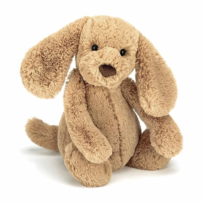 Jellycat Stuffed Animals Jellycat Bashful Toffee Puppy (Medium) - NEW