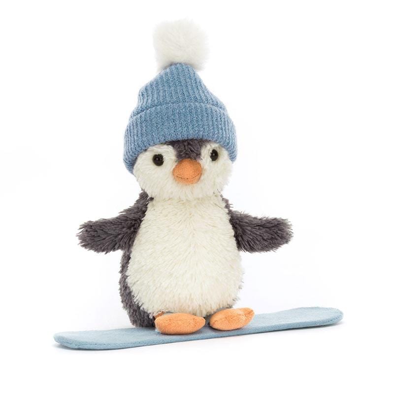 Jellycat Stuffed Animals Jellycat Peanut Penguin Snowboarding (Small) - NEW