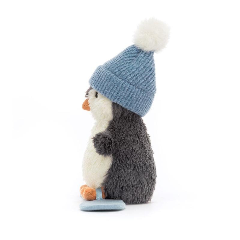 Jellycat Stuffed Animals Jellycat Peanut Penguin Snowboarding (Small) - NEW