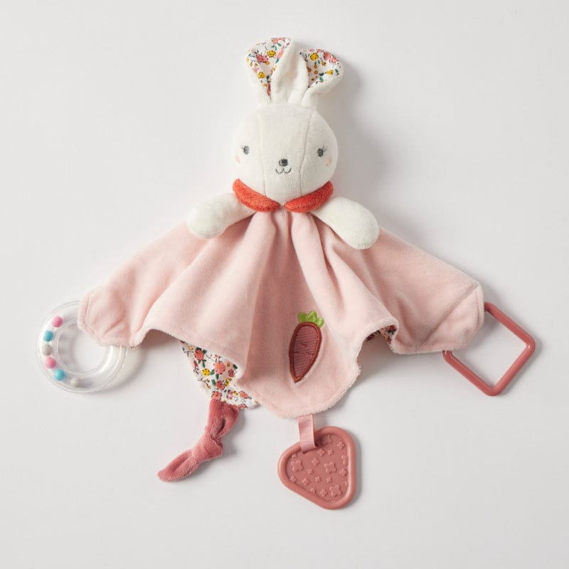 Jiggle & Giggle Baby Soothers Jiggle & Giggle Hugglies Bunny Rattle Comforter - New