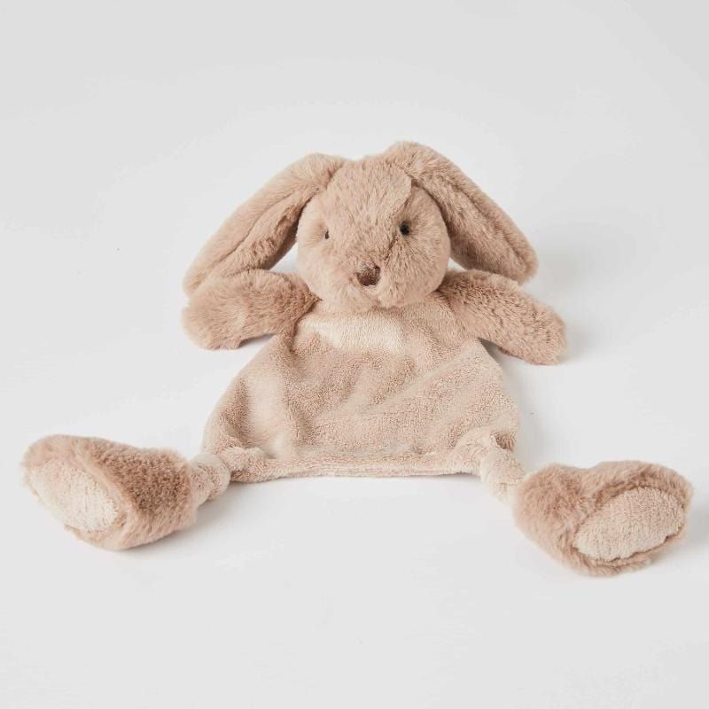  Jiggle & Giggle Taupe soft Bunny Comforter easy for little hand to grab