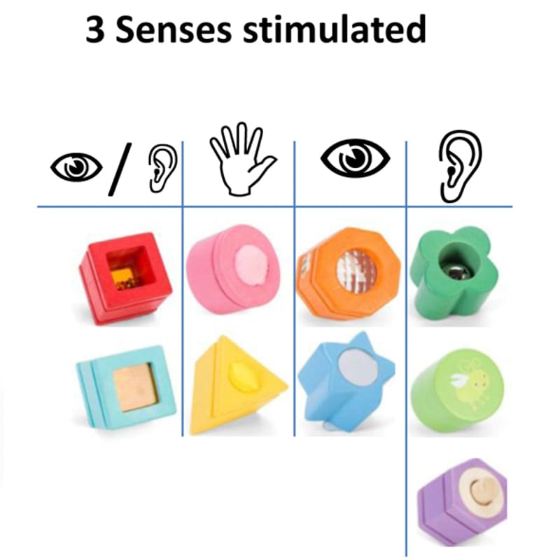 Le Toy Van Baby Activity Toys Le Toy Van Rainbow Sensory Shape Sorter - 10 pieces NEW