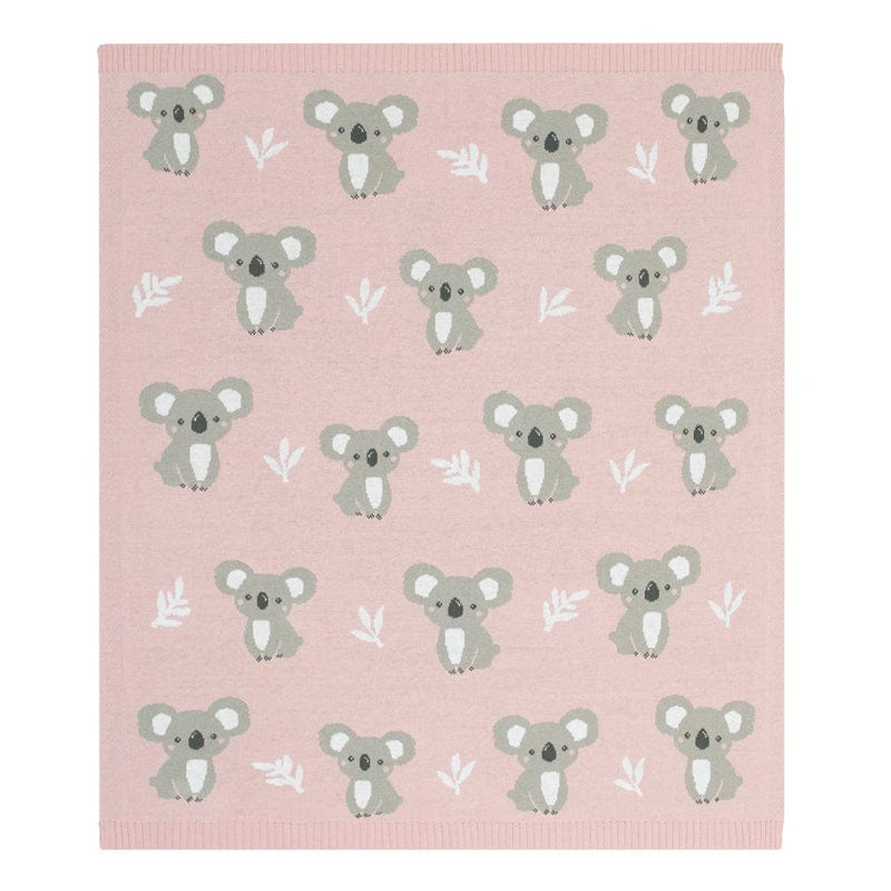 Living Textiles Baby Living Textiles Australiana Baby Blanket - Koala/Blush - NEW