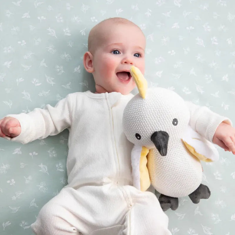 Living Textiles Baby Living Textiles Australiana Knitted Toy - Colin the Cockatoo - NEW