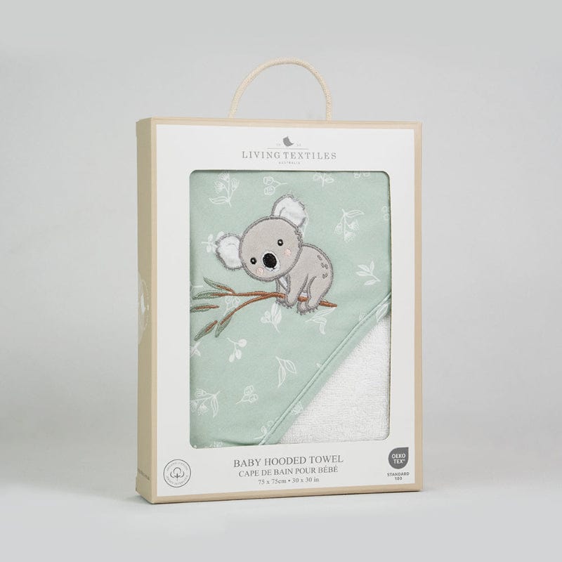Living Textiles Baby Living Textiles Australiana Organic Hooded Towel - Koala - NEW