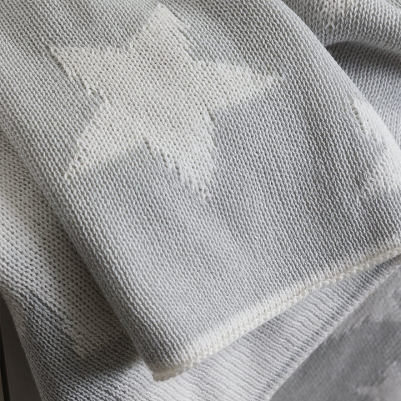 Living Textiles Baby Living Textiles Pram Knitted Blanket - Stars/Grey