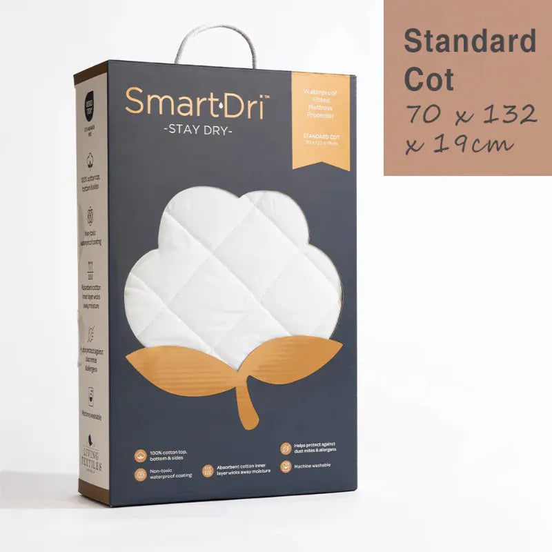 Living Textiles Baby Living Textiles Smart-Dri Mattress Protector - Cot Standard NEW
